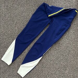 lululemon athletica Blue and White Leggings